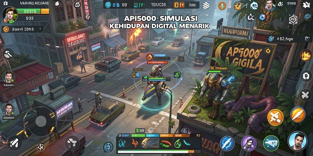 Screenshot gameplay API5000 menampilkan dunia interaktif yang menarik.