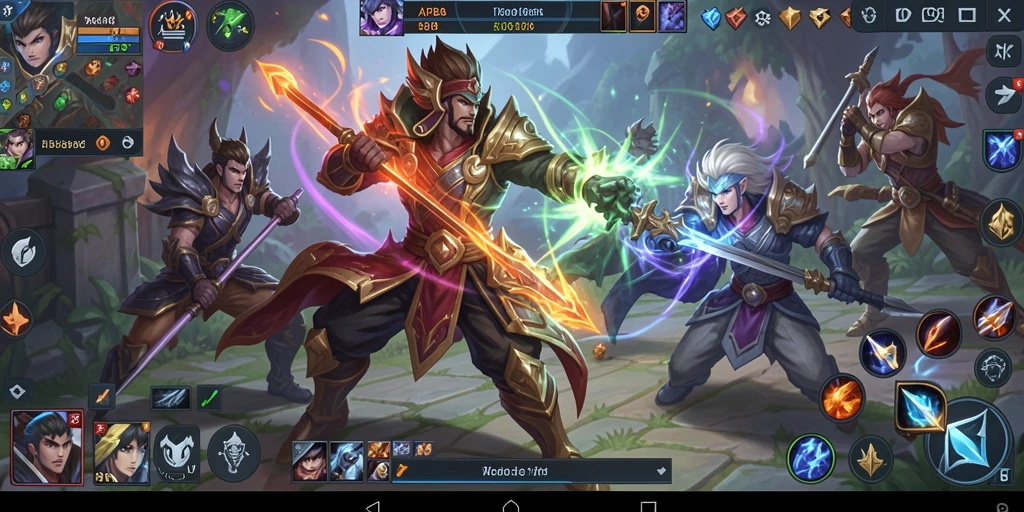 Screenshot menampilkan aksi seru dalam game MOBA API88.