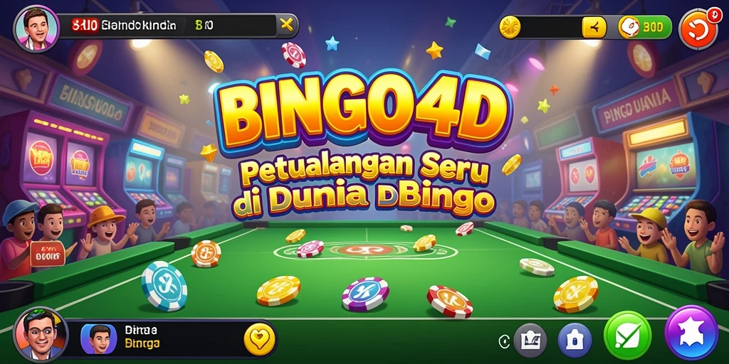 Tampilan gameplay seru BINGO4D yang penuh petualangan.