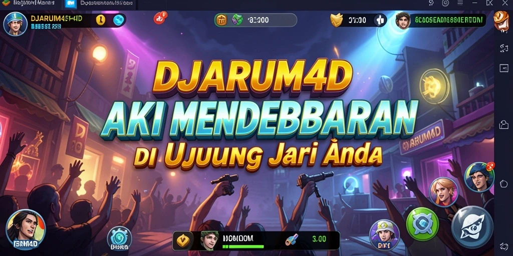 Tampilan aksi mendebarkan dalam gameplay DJARUM4D.