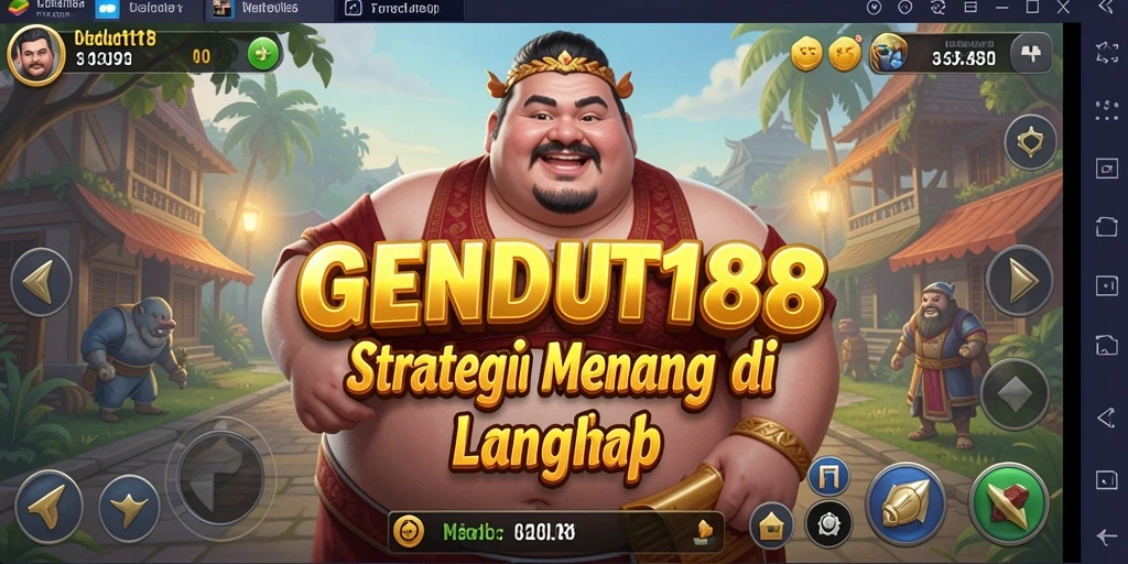 Screenshot menunjukkan karakter strategis dalam GENDUT188 yang sedang bertarung.
