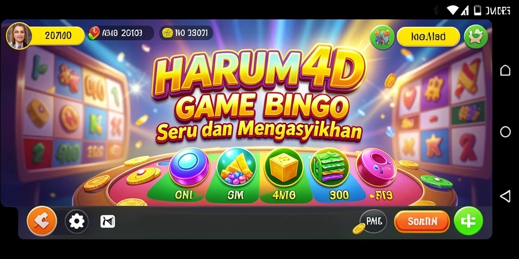 Screenshot gameplay seru dari HARUM4D yang menampilkan keseruan Bingo.