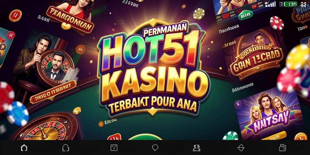 Tangkapan layar utama HOT51 menunjukkan gameplay Kasino yang seru dan interaktif.