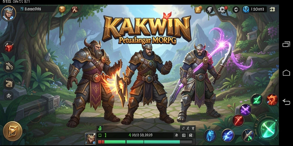 Screenshot gameplay KAKWIN menampilkan aksi seru dalam dunia MMORPG.