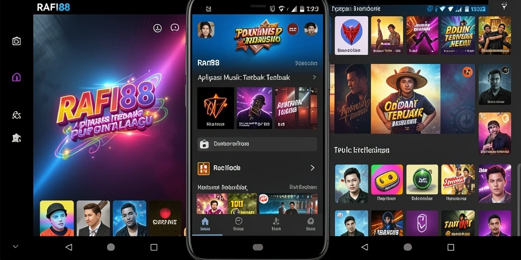 Tampilan gameplay RAFI88 dengan berbagai pilihan lagu.