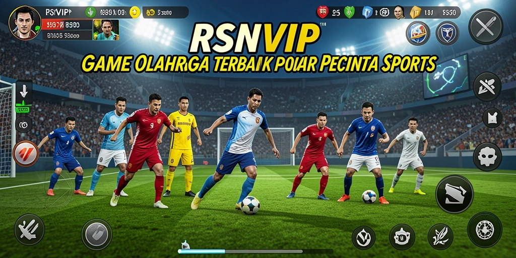 Screenshot gameplay utama RSNVIP menampilkan aksi olahraga yang mendebarkan.
